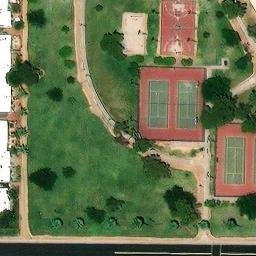 Hard Volleyball Court, Phoenix, AZ — aerial view