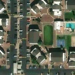 Sand Volleyball Court, Phoenix, AZ — aerial view