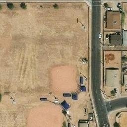 Volleyball Court, Phoenix, AZ — aerial view