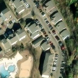 Sand Volleyball Court, Starkville, MS — aerial view