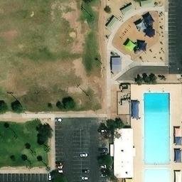 Sand Volleyball Court, Phoenix, AZ — aerial view