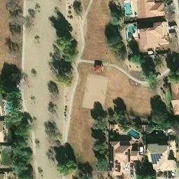 Sand Volleyball Court, Goodyear, AZ — aerial view