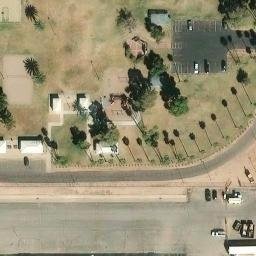 Volleyball Court, Mesa, AZ — aerial view