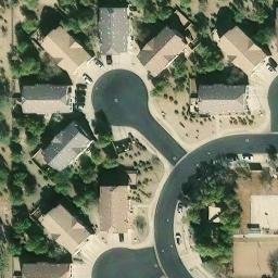 Sand Volleyball Court, Goodyear, AZ — aerial view