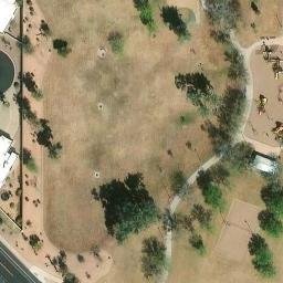 Volleyball Court, Mesa, AZ — aerial view