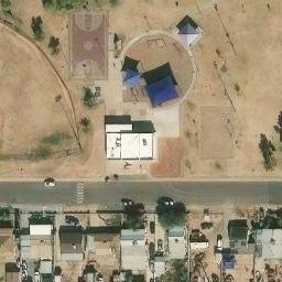 Sand Volleyball Court, Phoenix, AZ — aerial view