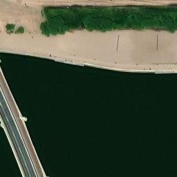 Sand Volleyball Court, Tempe, AZ — aerial view