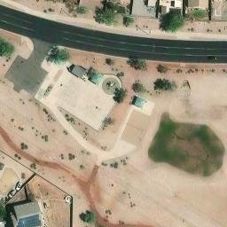 Sand Volleyball Court, Buckeye, AZ — aerial view