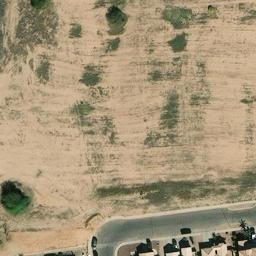 Concrete Volleyball Court, Phoenix, AZ — aerial view