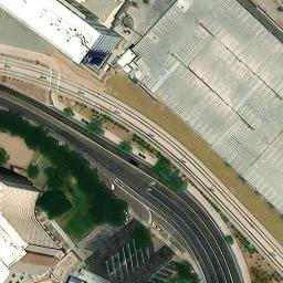 Sand Volleyball Court, Tempe, AZ — aerial view