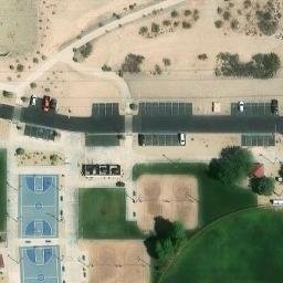 Sand Volleyball Court, Buckeye, AZ — aerial view