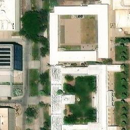Sand Volleyball Court, Tempe, AZ — aerial view