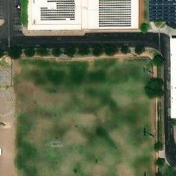 Sand Volleyball Court, Tempe, AZ — aerial view