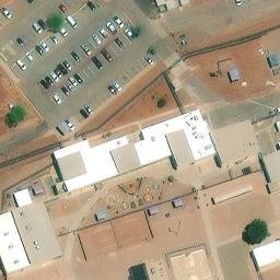 Sand Volleyball Court, Globe, AZ — aerial view