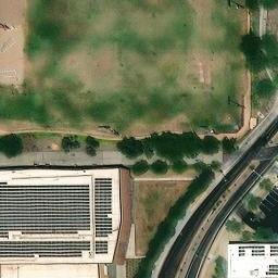 Sand Volleyball Court, Tempe, AZ — aerial view