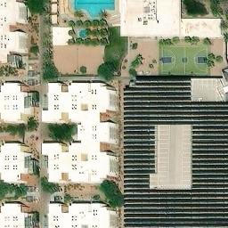 Sand Volleyball Court, Tempe, AZ — aerial view