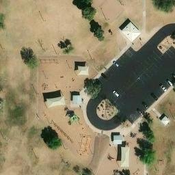 Volleyball Court, Mesa, AZ — aerial view