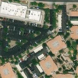 Sand Volleyball Court, Tempe, AZ — aerial view