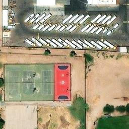 Hard Volleyball Court, Phoenix, AZ — aerial view