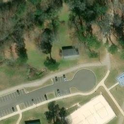 Sand Volleyball Court, Hoover, AL — aerial view