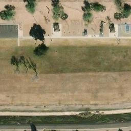 Volleyball Court, Mesa, AZ — aerial view