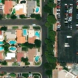 Sand Volleyball Court, Tempe, AZ — aerial view