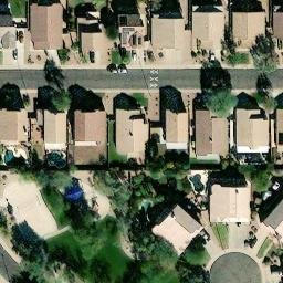 Volleyball Court, Gilbert, AZ — aerial view