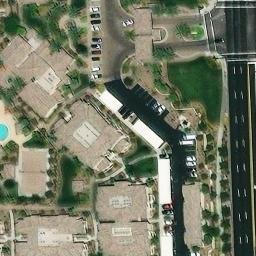 Sand Volleyball Court, Mesa, AZ — aerial view