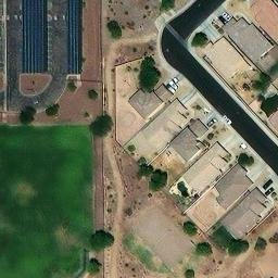 Volleyball Court, Phoenix, AZ — aerial view