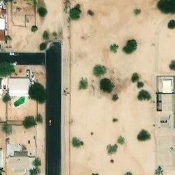 Volleyball Court, Phoenix, AZ — aerial view