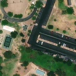 East Vollyball Court — aerial view