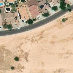 Sand Volleyball Court, Phoenix, AZ — aerial view