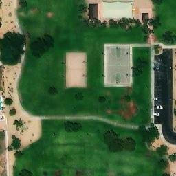 Volleyball Court, Mesa, AZ — aerial view
