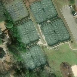 Sand Volleyball Court, Hoover, AL — aerial view