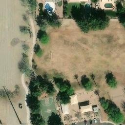 Volleyball Court, Gilbert, AZ — aerial view