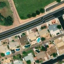 Volleyball Court, Chandler, AZ — aerial view