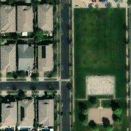 Volleyball Court, Gilbert, AZ — aerial view