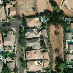 Sand Volleyball Court, Gilbert, AZ — aerial view