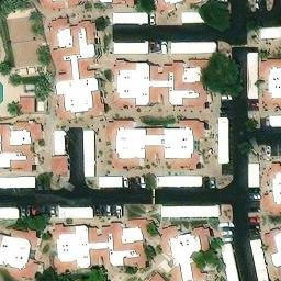 Sand Volleyball Court, Phoenix, AZ — aerial view