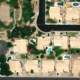 Volleyball Court, Chandler, AZ — aerial view