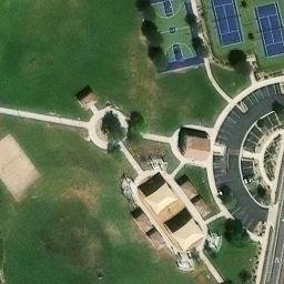 Sand Volleyball Court, Goodyear, AZ — aerial view