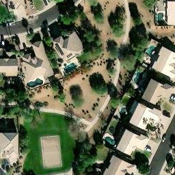 Volleyball Court, Gilbert, AZ — aerial view