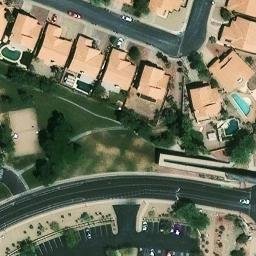 Volleyball Court, Phoenix, AZ — aerial view