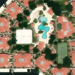 Sand Volleyball Court, Chandler, AZ — aerial view