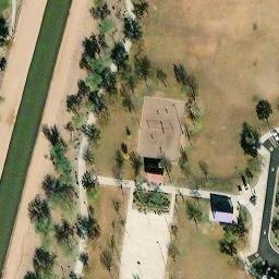 Sand Volleyball Court, Chandler, AZ — aerial view