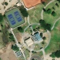 Volleyball Court, Phoenix, AZ — aerial view