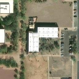 Sand Volleyball Court, Mesa, AZ — aerial view