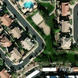 Sand Volleyball Court, Gilbert, AZ — aerial view