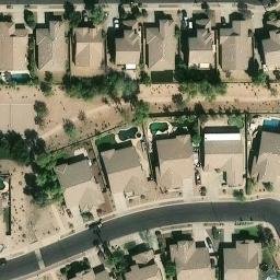 Volleyball Court, Gilbert, AZ — aerial view