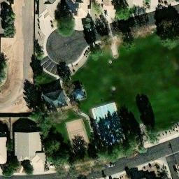 Sand Volleyball Court, Chandler, AZ — aerial view